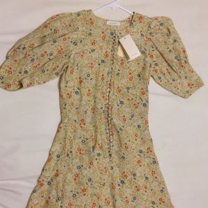 Doen Ceres dress lily of the valley floral